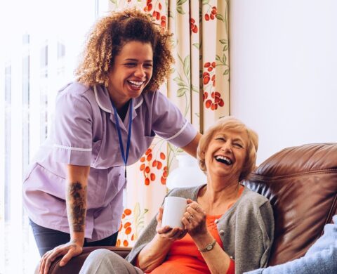 Tea And Cake In The Care Home