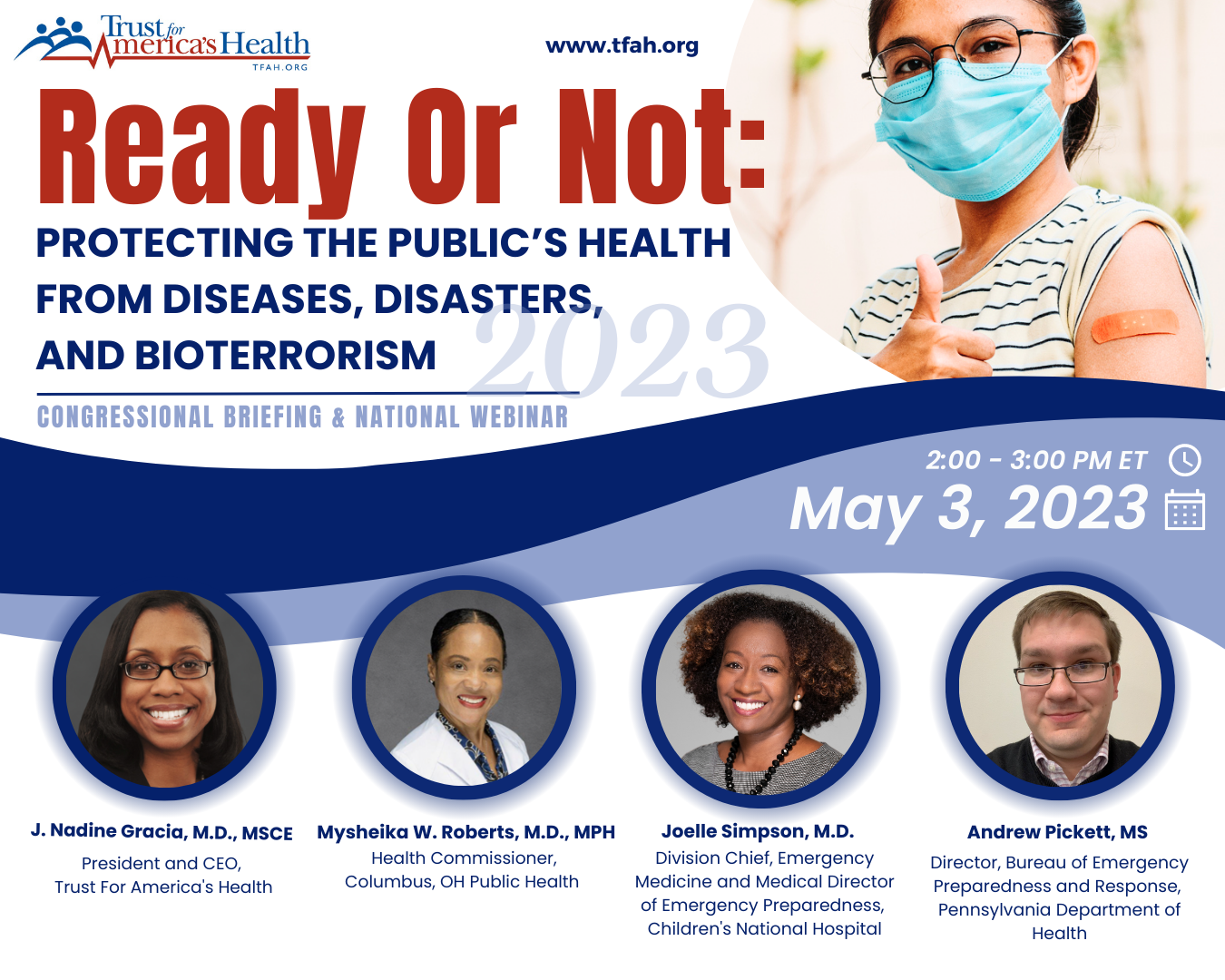 Ready or Not 2023: Protecting the Public’s Health from Diseases, Disasters, and Bioterrorism