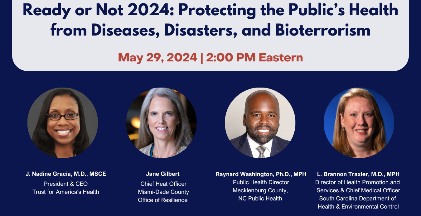 Ready or Not 2024: Protecting the Public’s Health from Diseases, Disasters, and Bioterrorism