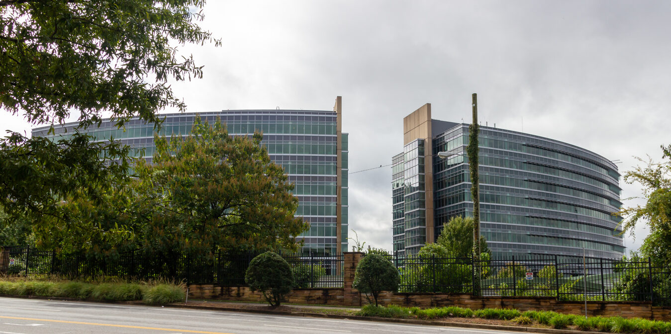 Exterior Of The CDC Headquarters In Atlanta, Georgia Located On 1600 Clifton Road